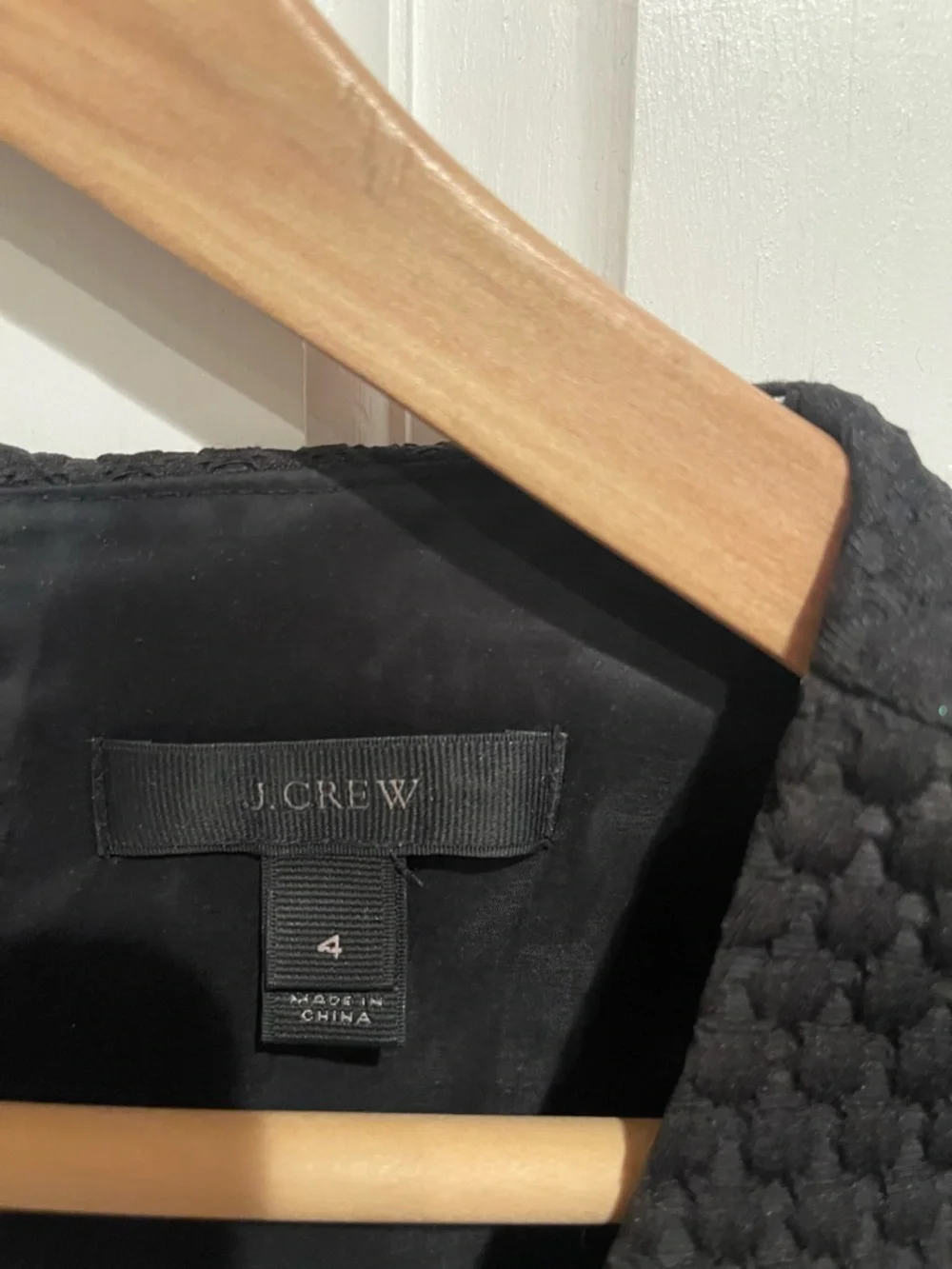 J. Crew Portfolio Black Textured Sleeveless Pencil Dress-Skirt 4
